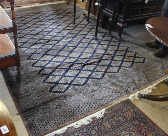 Large blue ground Bokhara type rug